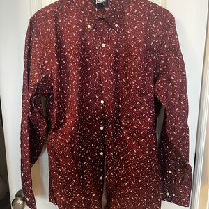 Paisley Red Men's Shirt Lands End